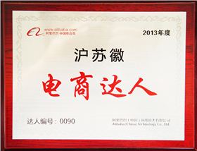 森垚被評為2013年度滬蘇徽電商達人