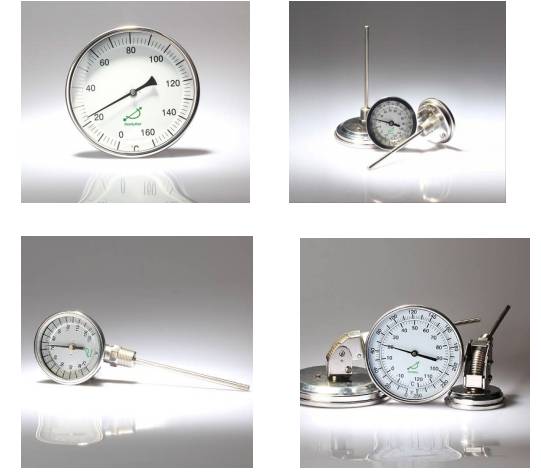 工業雙金屬溫度計的草圖