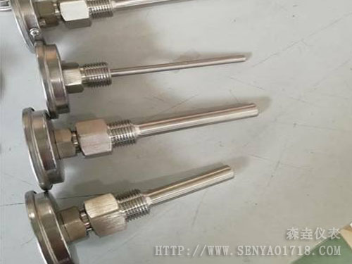 雙金屬溫度計與套管怎么接？