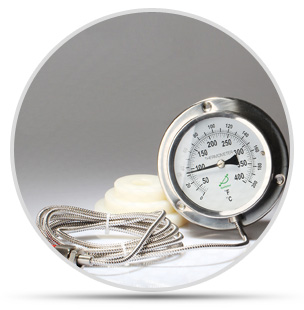 壓力式溫度計有哪些小零件組成？