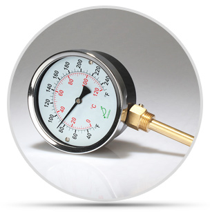 帶BSP螺牙雙金屬溫度計介紹