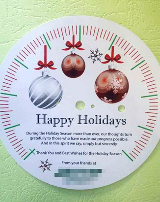 溫度計老客戶的7年支持，每年的最具創(chuàng)意賀卡